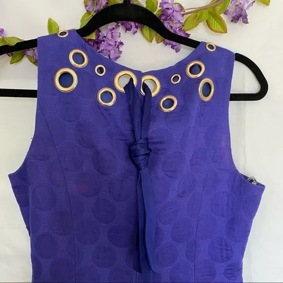 Just Taylor Purple Grommet Polka Dot Ribbon - Picture 8 of 11